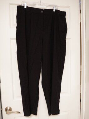 Old Navy Black Extra High Rise Super Wide Leg Pants 18 Petite Adjustable Waist
